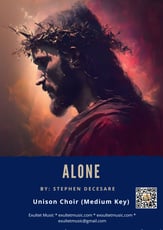 Alone  Unison choral sheet music cover